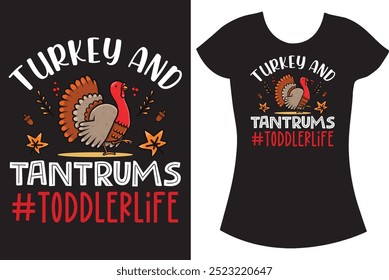 Thanksgiving Turkey T shirt design.