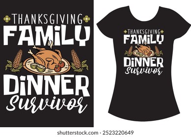 Thanksgiving Turkey T shirt design.