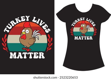 Thanksgiving Turkey T shirt design.