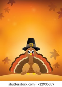 Thanksgiving turkey topic image 1 - eps10 vector illustration.