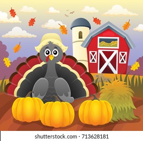 Thanksgiving turkey topic image 4 - eps10 vector illustration.
