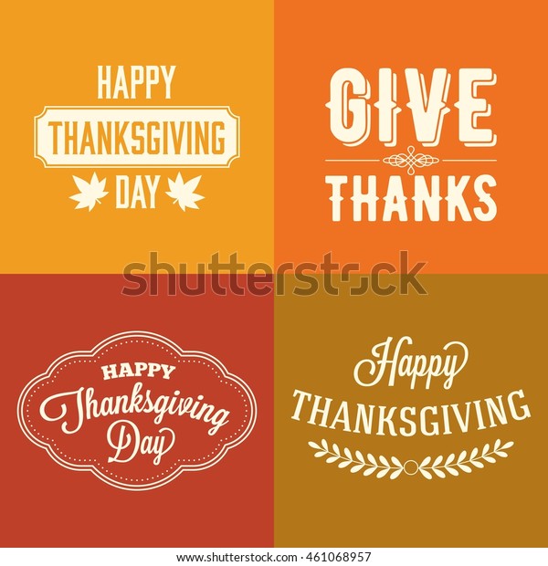 thanksgiving\
 type font  typography  design and elements\
