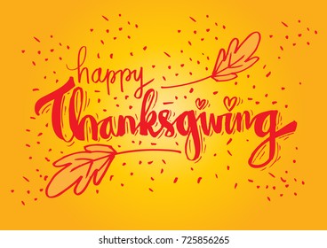 Thanksgiving typography design