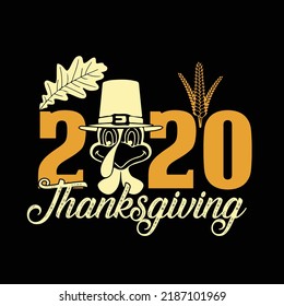 Thanksgiving typography and t shirt design