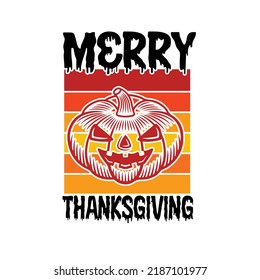 Thanksgiving typography and t shirt design