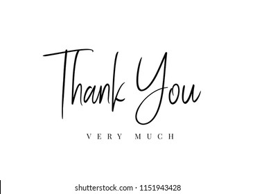 Thank You Very Much Royalty Free Stock Svg Vector And Clip Art