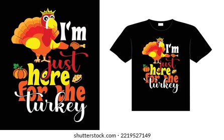 Thanksgiving typography t-shirt design or Happy thanksgiving vector poster design 