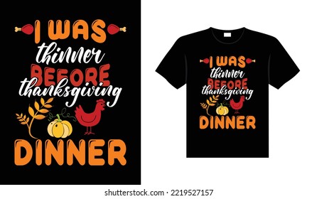 Thanksgiving typography t-shirt design or Happy thanksgiving vector poster design 