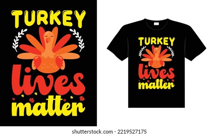 Thanksgiving typography t-shirt design or Happy thanksgiving vector poster design 