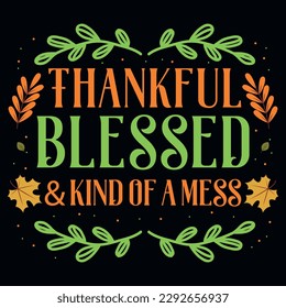 Thanksgiving-Typografie-T-Shirt-Design, Vektordesign 