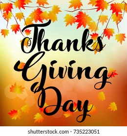 Thanksgiving typography vector