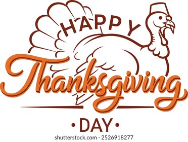 Thanksgiving typography vector design with white background