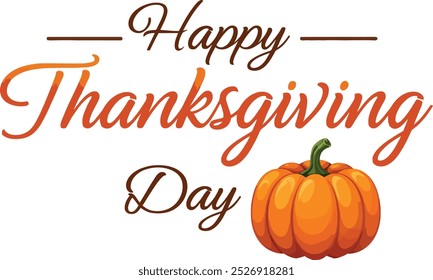 Thanksgiving typography vector design with white background
