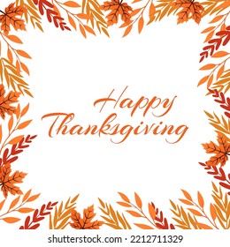 Thanksgiving typography.Hand drawn lettering with stylized pumpkins, leaves, candles, and pie in fall colors. Design perfect for prints, flyers, banners, invitations, special offer and more.