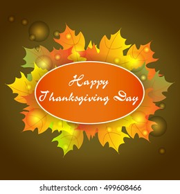 Thanksgiving vector background for your design. Autumn und thanksgiving day.Autumn sales and autumn actions. For your design.