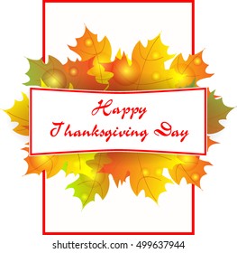 thanksgiving vector background for your design. card autumn und thanksgiving.