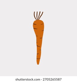 Una zanahoria de ilustración de objeto de Vector de Acción de Gracias