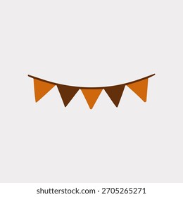 A Thanksgiving vector object illustration garland