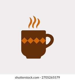 A Thanksgiving vector object illustration hot drink in mug