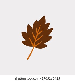 Uma folha de ilustração de objeto de vetor de Ação de Graças
