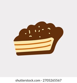 A Thanksgiving vector object illustration pie cake