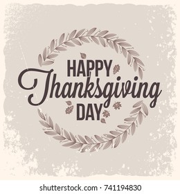 Thanksgiving vintage card design background