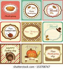 Thanksgiving vintage card set