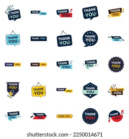 Thankyou 25 Versatile Vector Icons for all your thank you needs