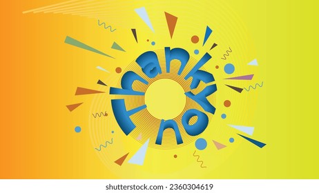 Thankyou abstract background in 4K size. suitable for slide and banner