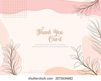 thankyou card memphis style template design