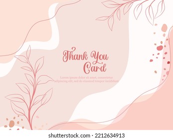 Thankyou card memphis style template design