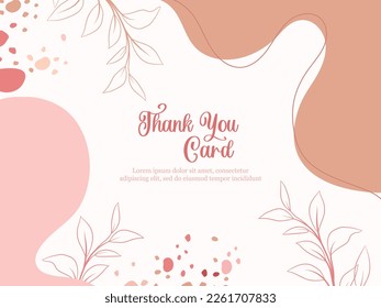 Thankyou card memphis style template