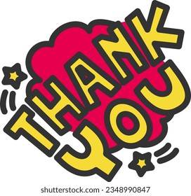 Thankyou Icon image. Suitable for mobile application.