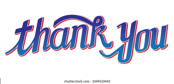 Thankyou Type Hand Drawn Lettering Vector Stock Vector (Royalty Free ...