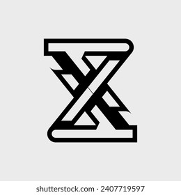 That is the elegant combination of letters Z X A with simple and integrated form. This logo suitable for any modern industry