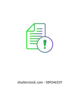 that something was wrong with the document