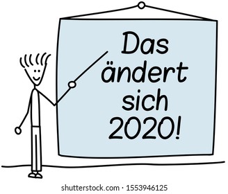 That will change in 2020 in German language: Das ändert sich 2020!