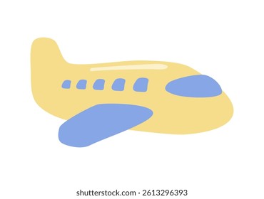 That's a cute airplane cartoon. Airplane vector illustration