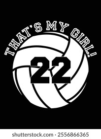 That's My Girl 22 Volleyball Player Design File.