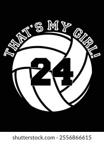 That's My Girl 24 Volleyball Player Art File.