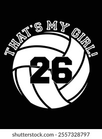 That's My Girl 26 Volleyball Player Eps File.