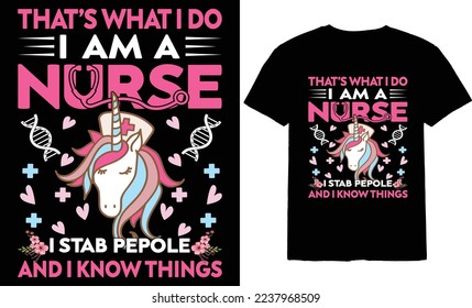 that's what i do i am a nurse t shirt