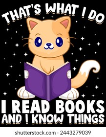 ESO ES LO QUE HAGO LEÍ UN DISEÑO DE CAMISETA DE LIBRO