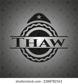 Thaw black emblem. Vector Illustration. Detailed. 