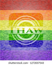 Thaw lgbt colors emblem 