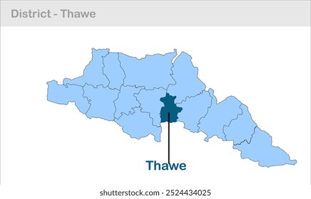 Thawe sub-district map, Gopalganj District, Bihar State, Republic of India, Government of Bihar, Indian territory, Eastern India, politics, village, tourism