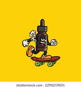 thc cbd cartoon rauchen stumpf und hochtrau gesteinigt von unkraut cannabis bud vektor