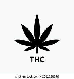 THC Contain Icon - Vector, Sign and Symbol for Design, Presentation, Website or Apps Elements.
