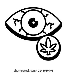 Una descarga de icono de ojo en mano

