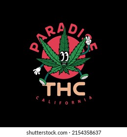 Thc Paradise California Free Vector
